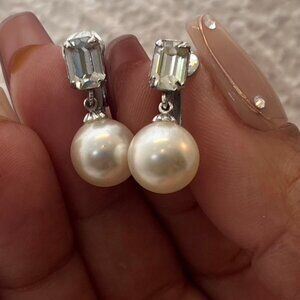 Vintage Marvella Rhinestone & Pearl